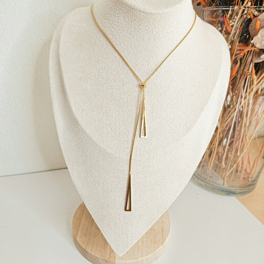 Collier Nox avec pendentifs géométriques