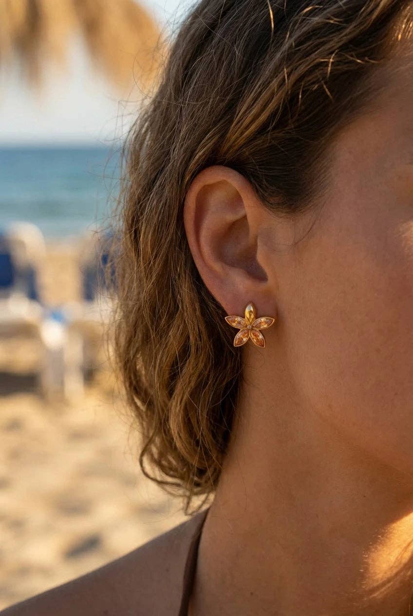 Boucles d’oreilles Ciara beige