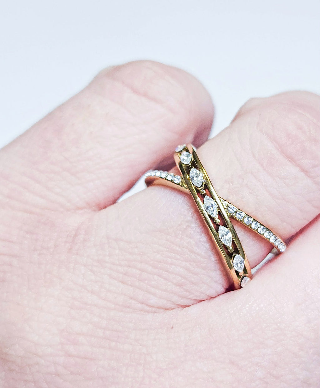 Bague strass Ariane