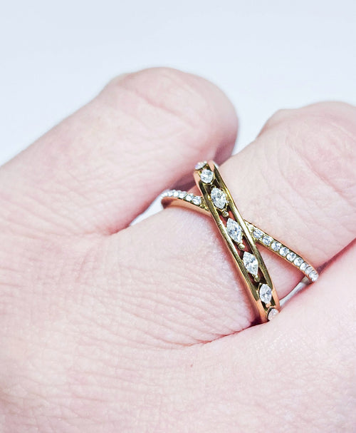 Bague strass Ariane