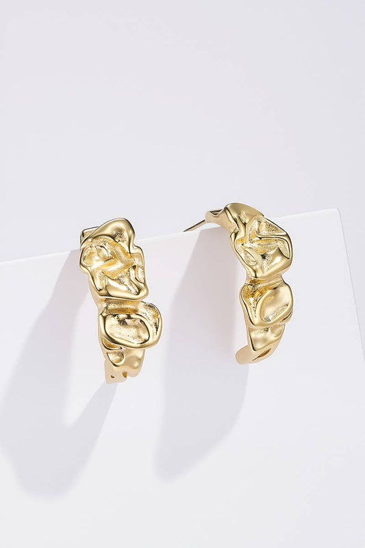 Stainless steel earrings 124RX280: Gold / 100% Stainless steel