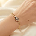 Bracelet doré Diamant black diamond cristaux Swarovski®