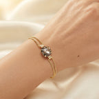 Bracelet doré Diamant black diamond cristaux Swarovski®