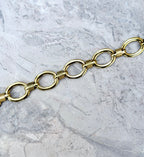 Collier doré acier inoxydable et maillons ovales Eden