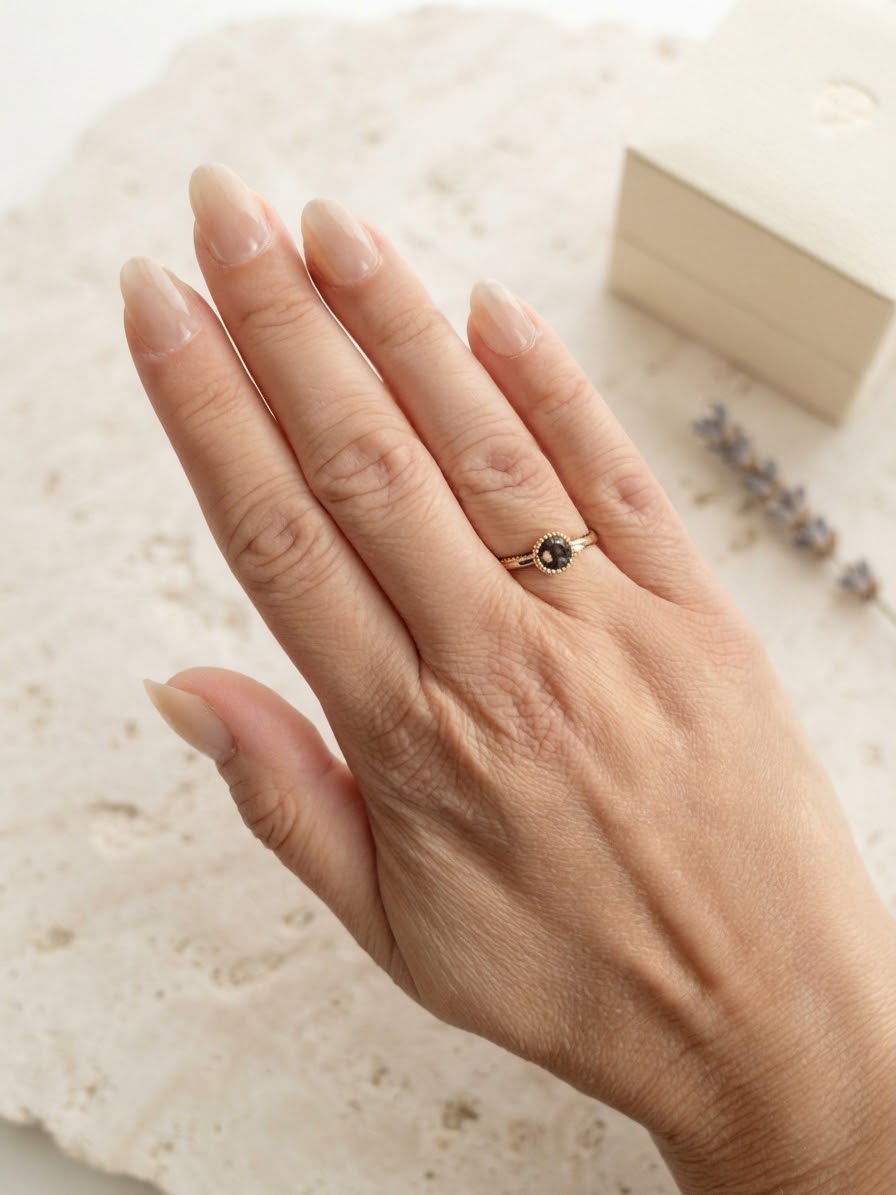 Bague dorée Armance topaze cristaux Swarovski®