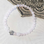Bracelet ENFANT en pierre de Quartz rose 4mm