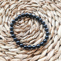 Bracelet en pierre de Obsidienne noire - Protection et ancrage puissant