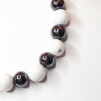 Bracelet homme en howlite et hématite 8 mm