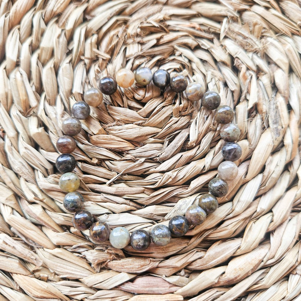 Bracelet en pierre de Serpentine de Chine - Renouveau et équilibre intérieur