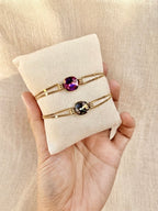 Bracelet doré Diamant black diamond cristaux Swarovski®