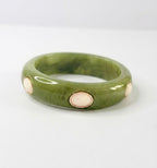 Manchette Sienna vert et crème