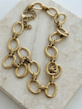 Collier doré acier inoxydable et maillons ovales Eden