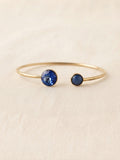 Bracelet jonc doré Bettyna royal blue saphir cristaux Swarovski®