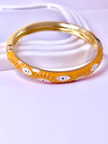 Jonc Soléa orange avec oeil de protection émaillé