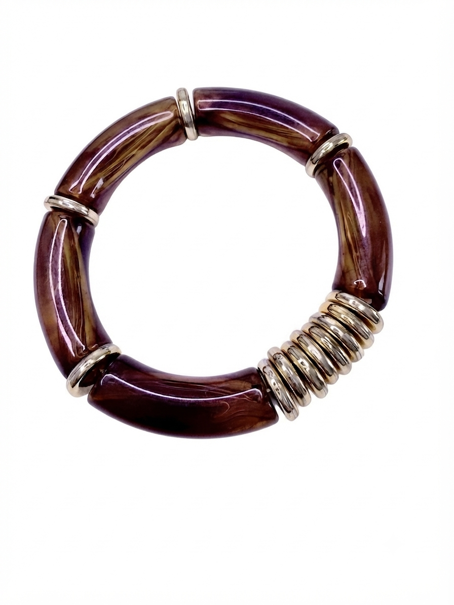 Bracelet élastique Romy brun