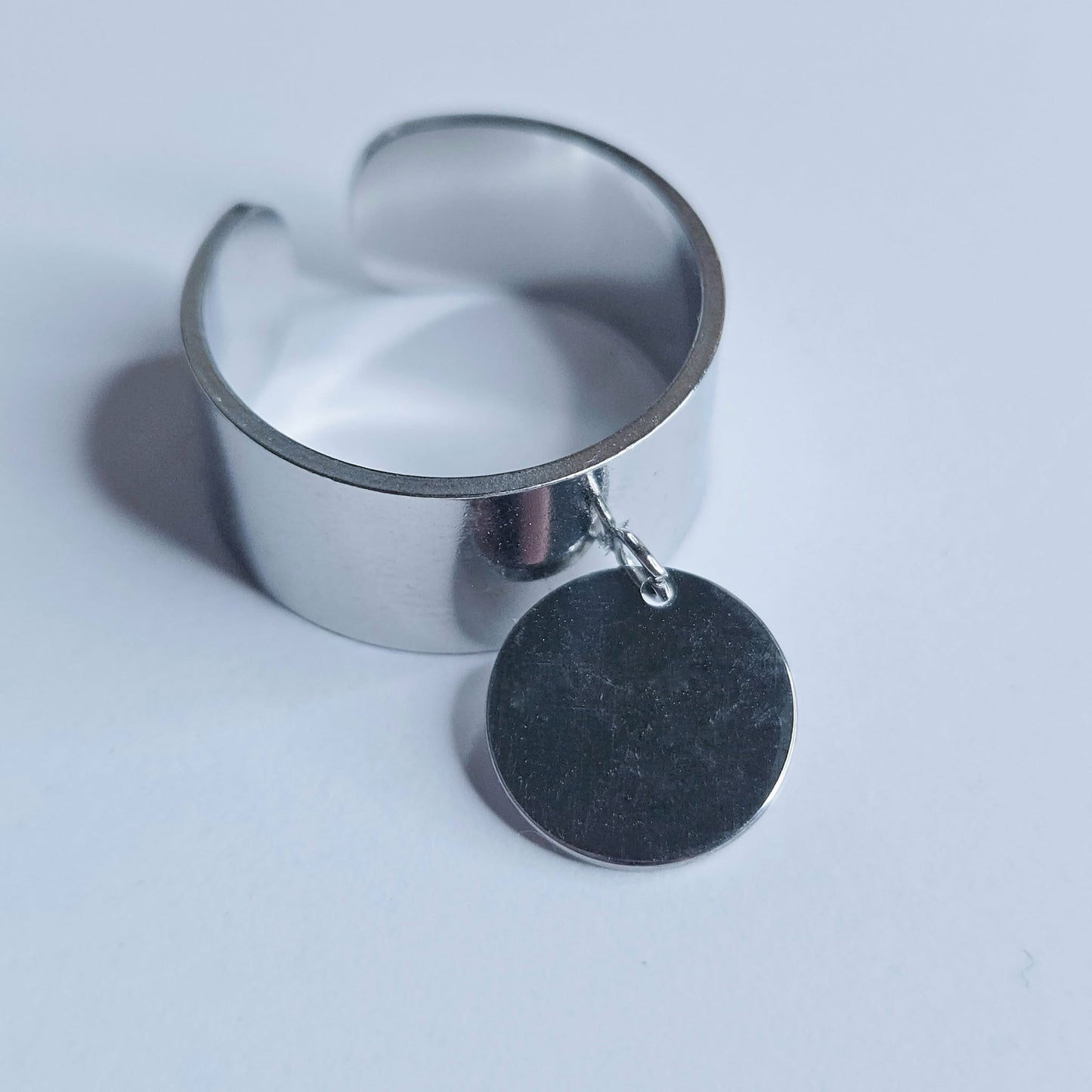 Bague SADIRA argentée avec pampille