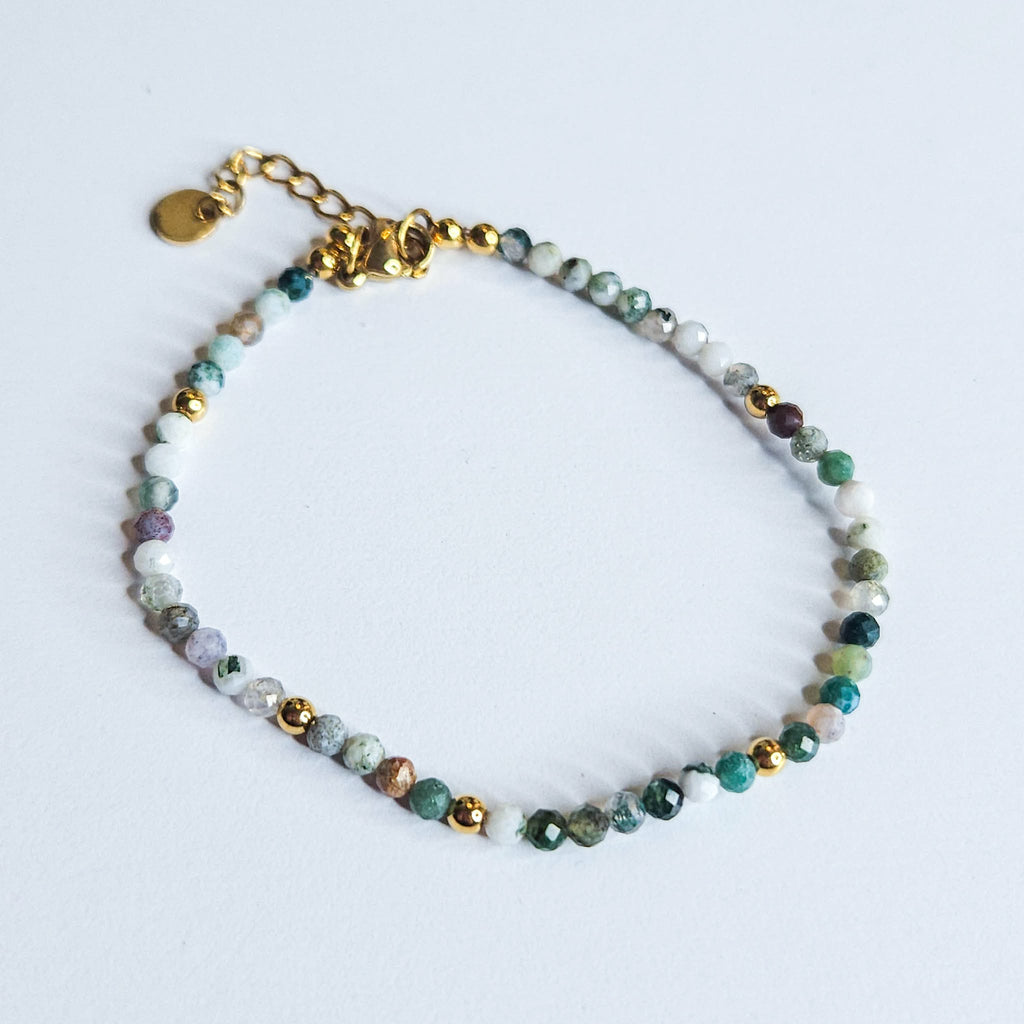 Bracelet Agate Indienne - protection, ancrage, équilibre