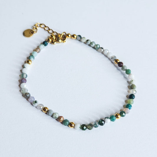 Bracelet Agate Indienne - protection, ancrage, équilibre