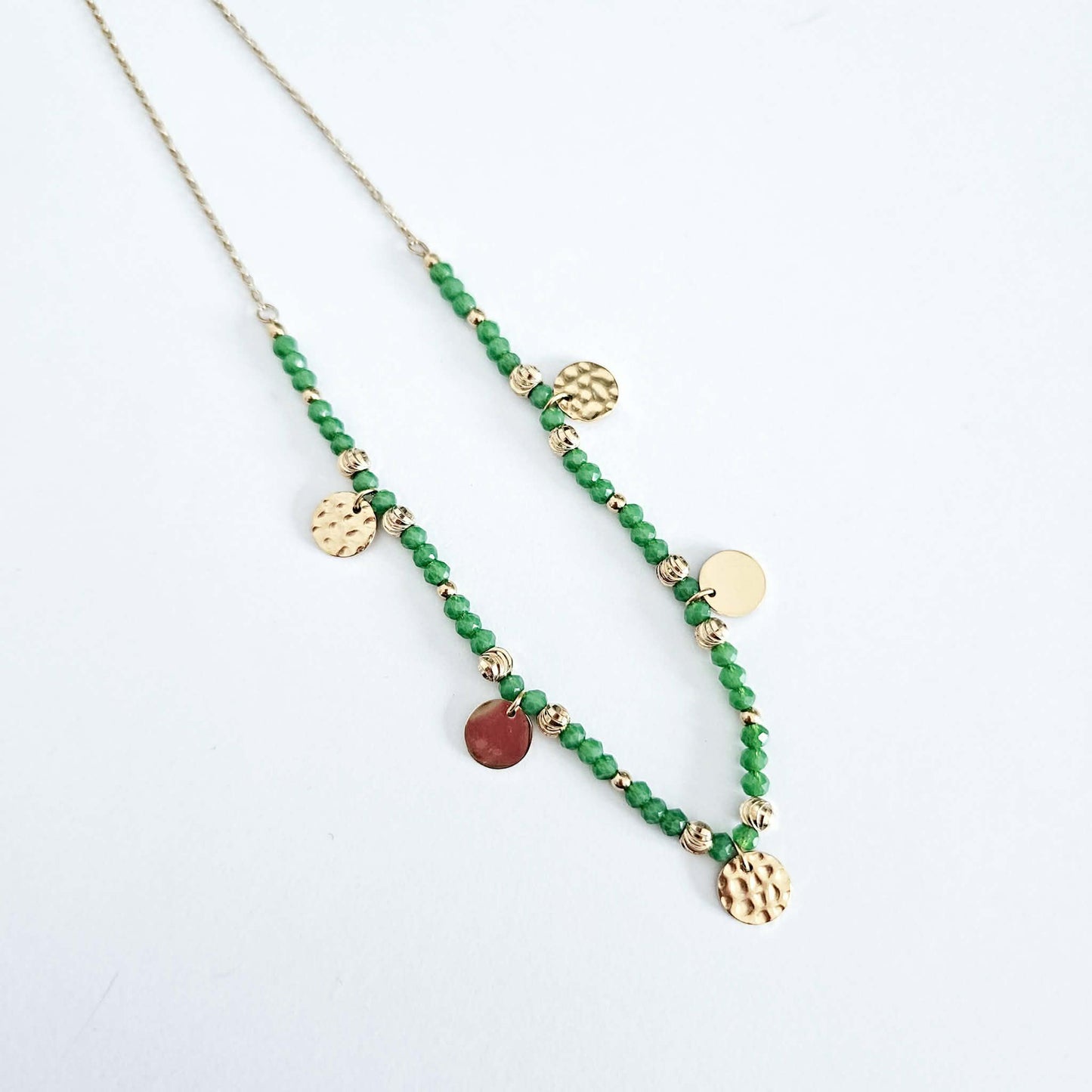 Collier pampille Lara vert