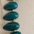 Collier Edwige en résine vert
