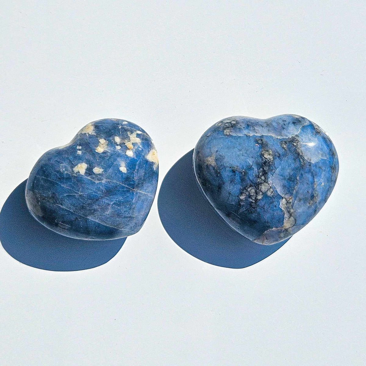 Cœur opale bleu
