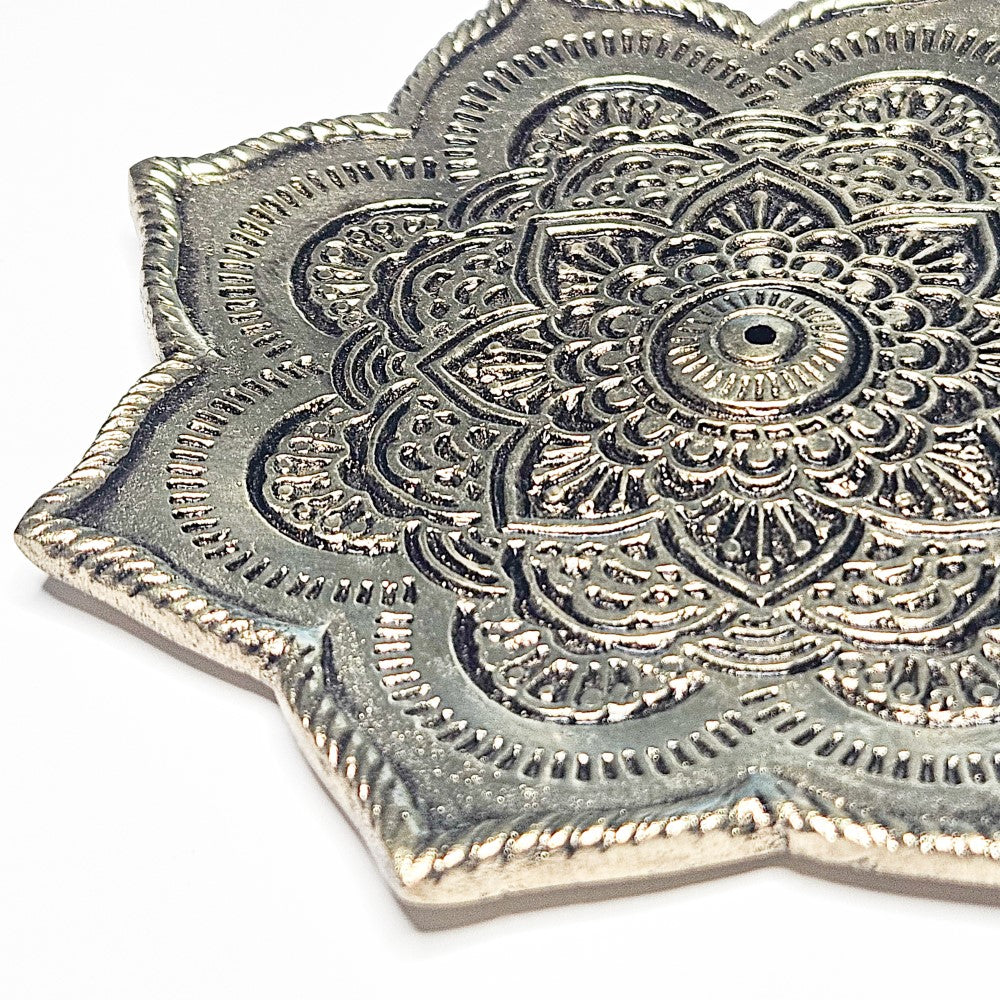 Porte-encens en métal LOTUS
