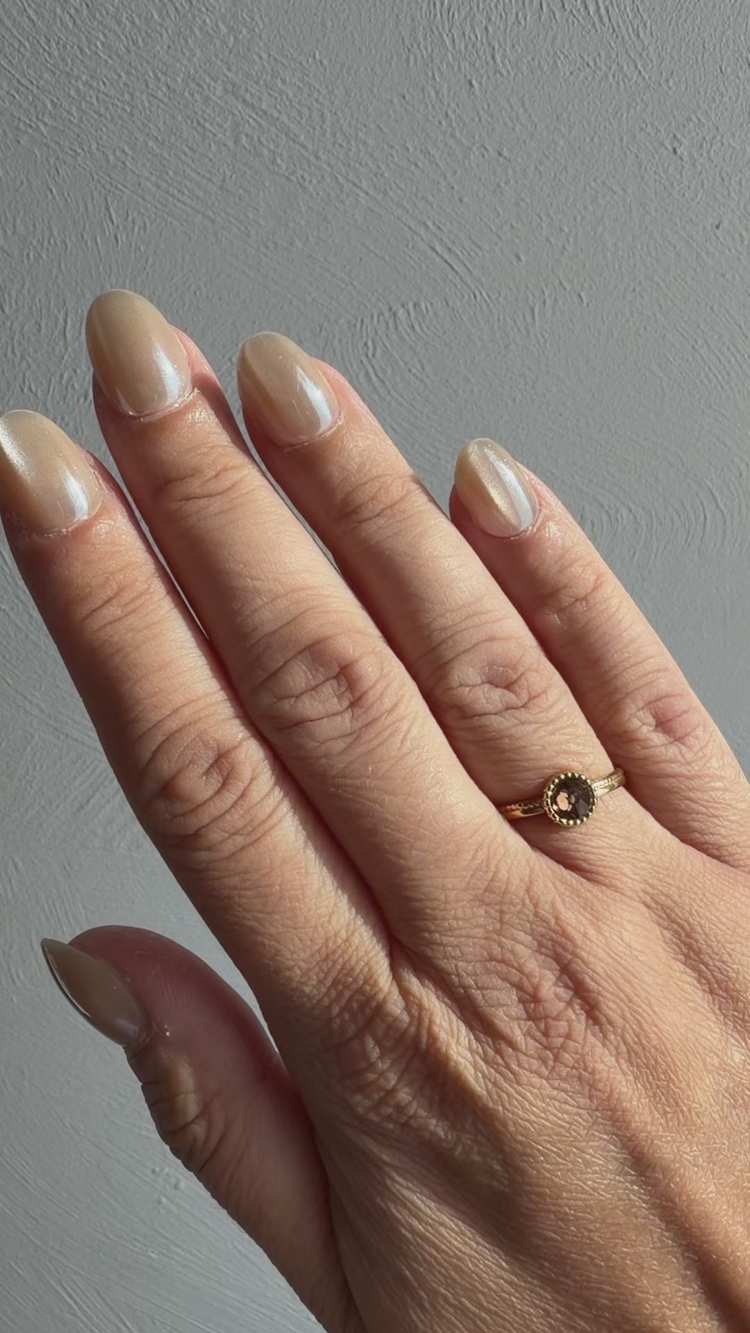 Bague dorée Armance topaze cristaux Swarovski®
