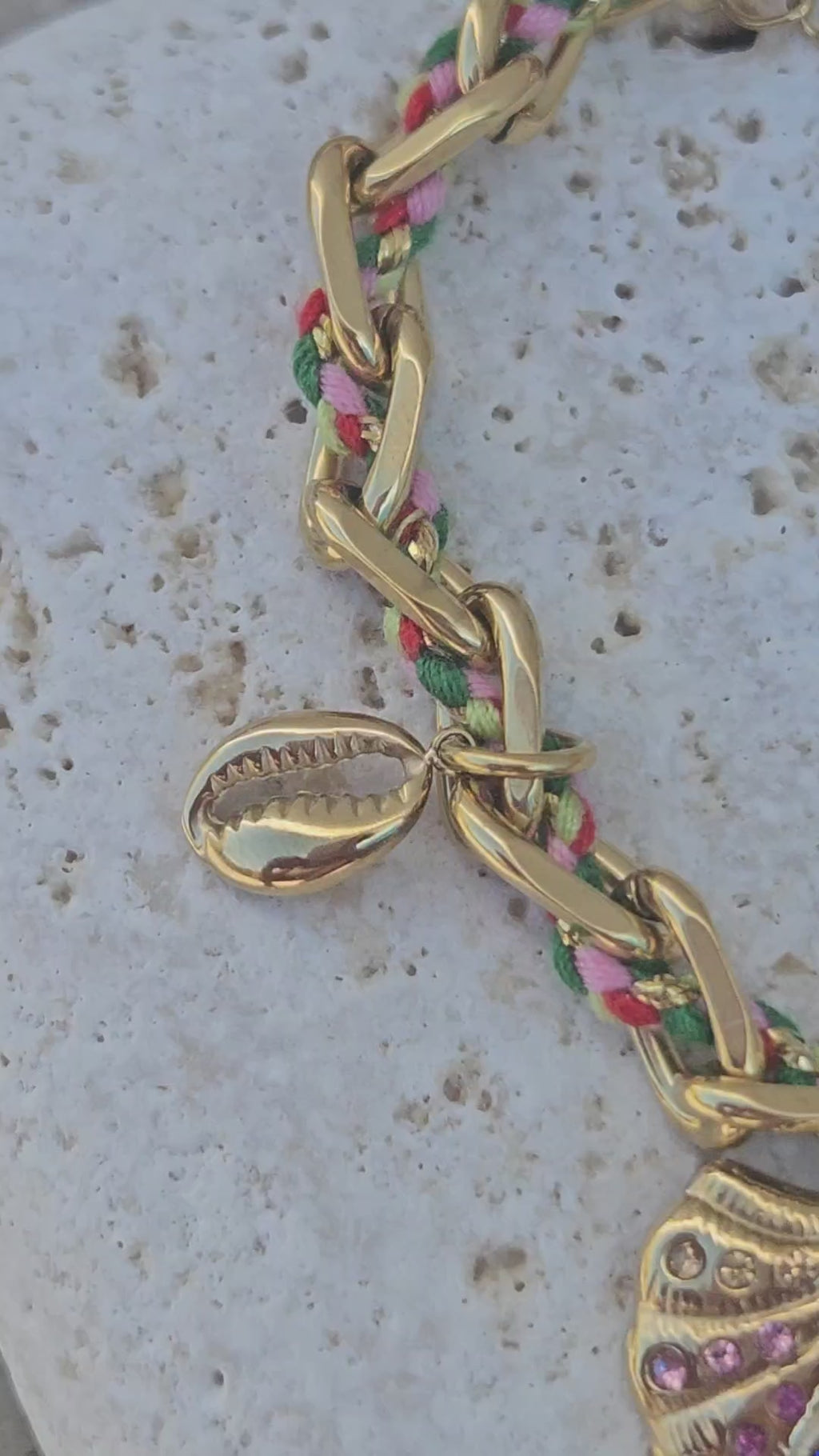 Bracelet coquillage multicolore Brume