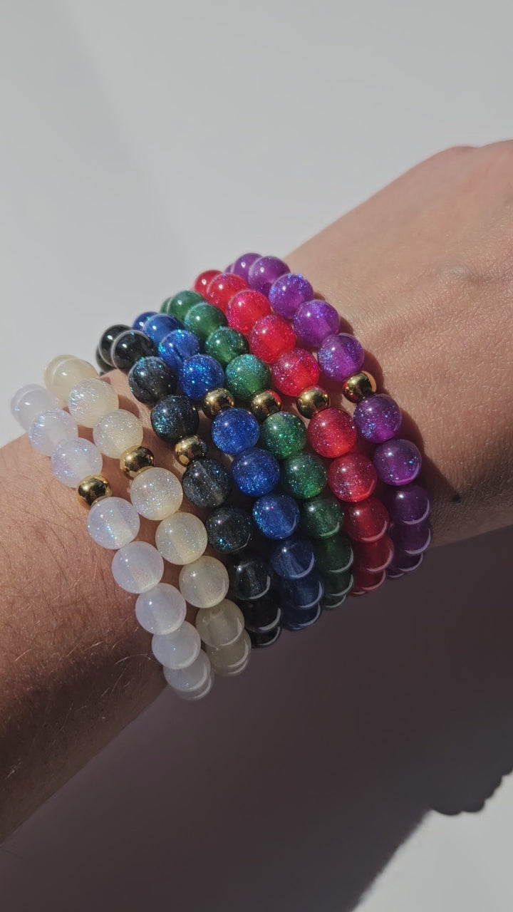 Bracelet paillette MILA VERT